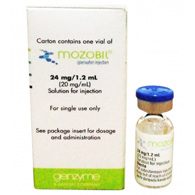 MOZOBIL 24 MG / 1.2 ML ( PLERIXAFOR 20 MG / ML ) SOLUTION FOR SUBCUTANEOUS INJECTION VIAL